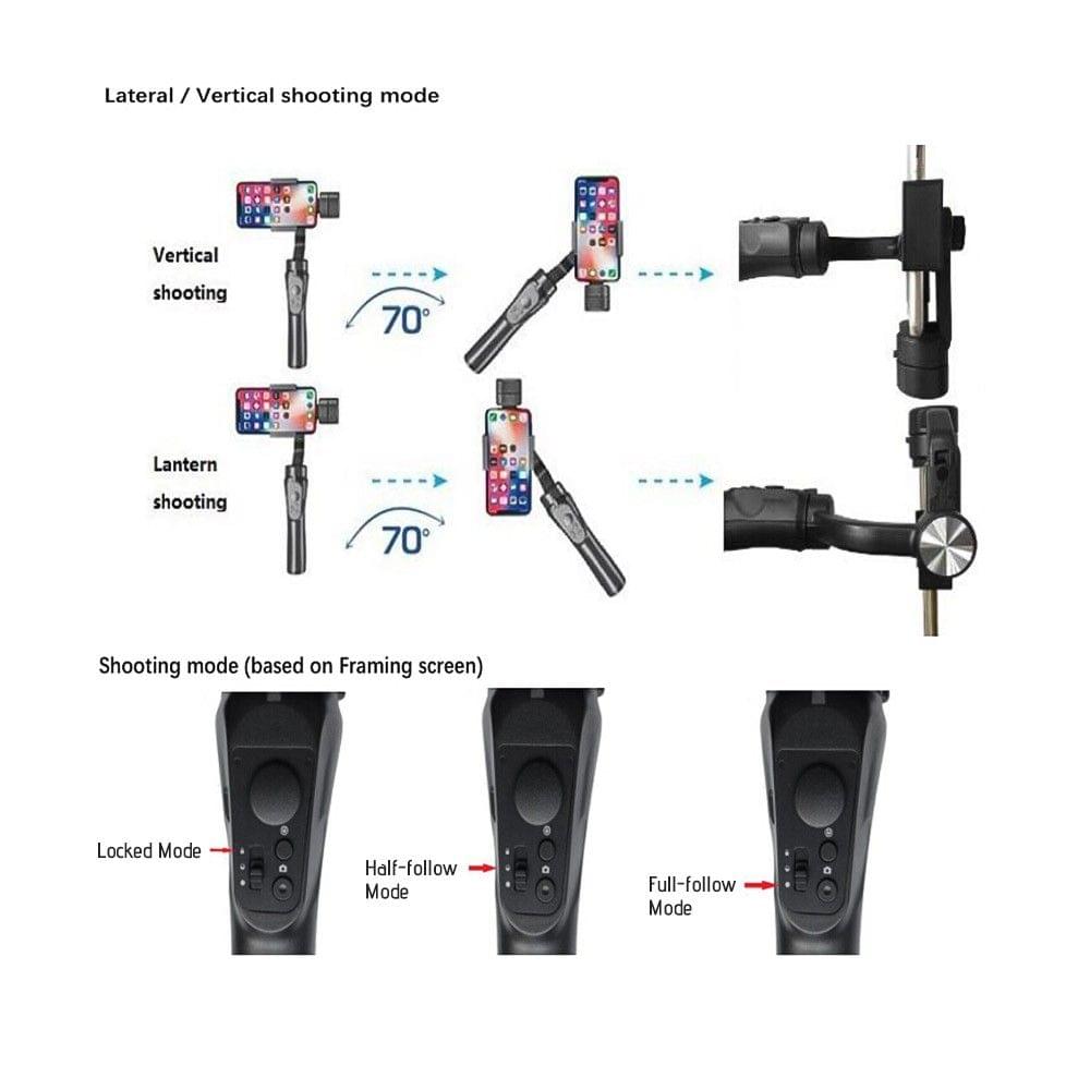 H4 3-Axis Handheld Gimbal Smartphone Stabilizer