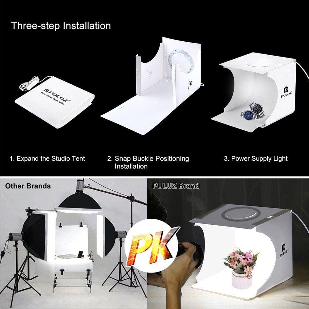 PULUZ Mini Folding Lightbox  Photo Background Kit
