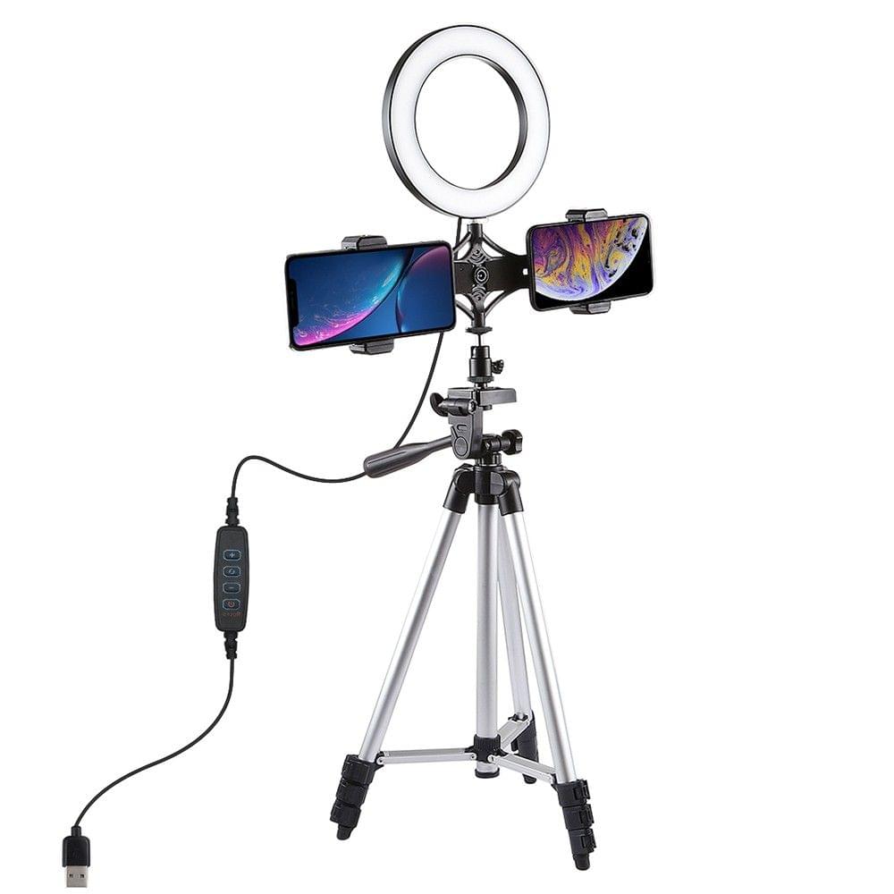 PULUZ LEDs Video Ring Light with Telescopic Light Stand