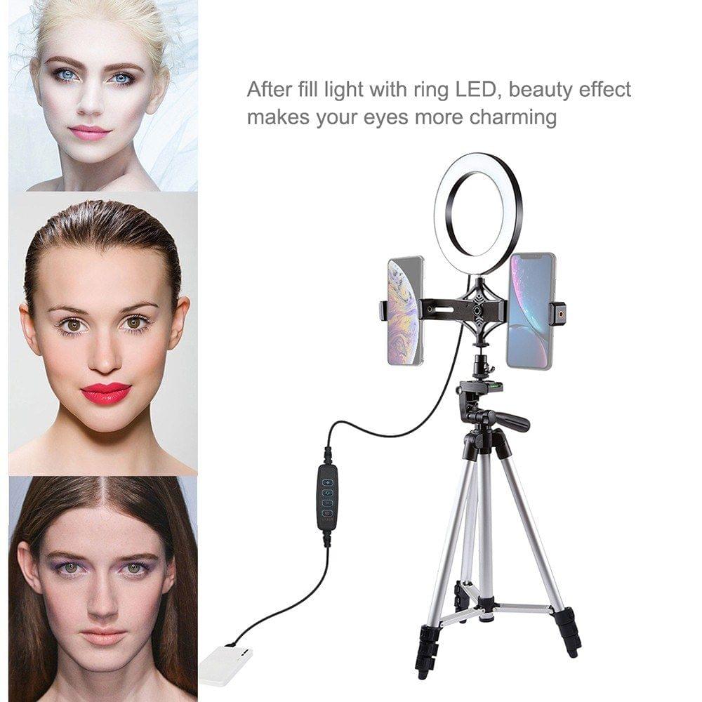 PULUZ LEDs Video Ring Light with Telescopic Light Stand