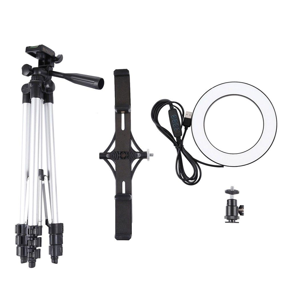 PULUZ LEDs Video Ring Light with Telescopic Light Stand