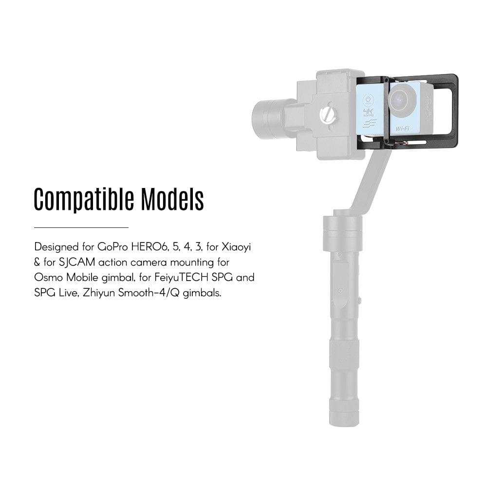 Gimbal Adapter Plate Switch Mount Plate for GoPro HERO 6 5 4 3 Action Camera for Osmo Mobile for FeiyuTECH SPG/ SPG Live for Zhiyun Smooth-4/Q Gimbals
