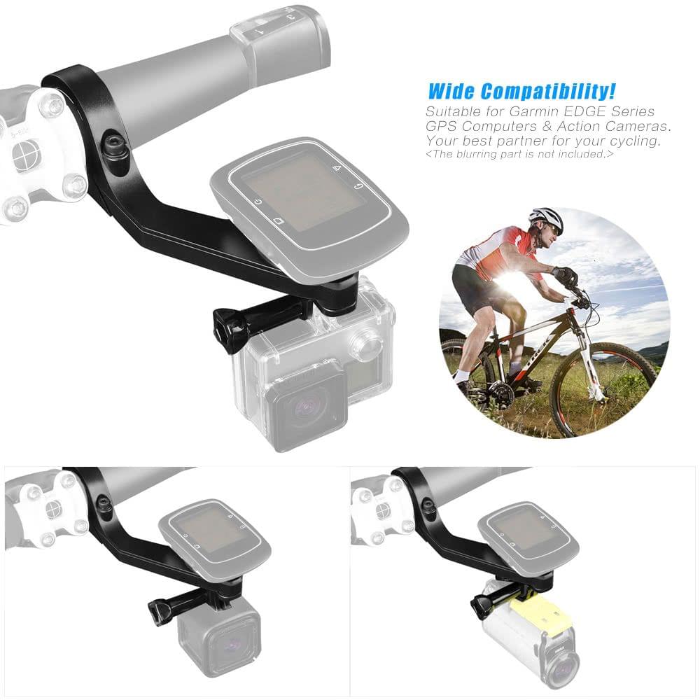 Andoer 25.4/31.8mm Out-front Bike Mount for Garmin Edge 1000/800/810/200/500/510 for GoPro