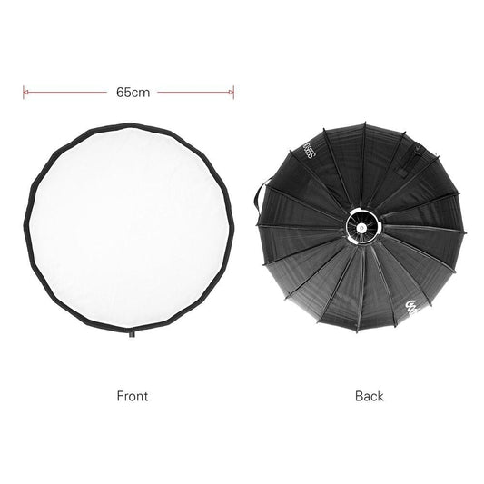 Godox AD-S65S 65cm/ 25.6in Portable Deep Parabolic Softbox Umbrella Godox Mount