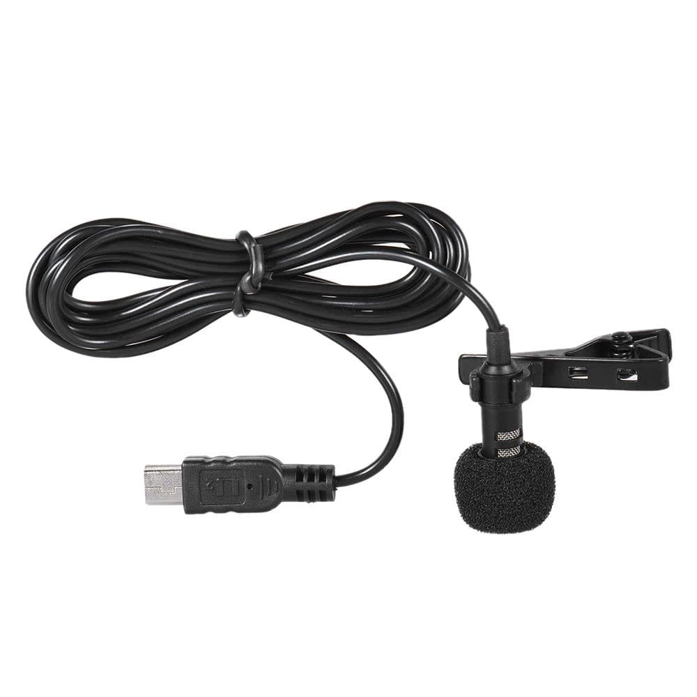 Andoer 150cm Professional Mini USB Omni-Directional Stereo Mic Microphone with Collar Clip for Gopro Hero 3 3+ 4