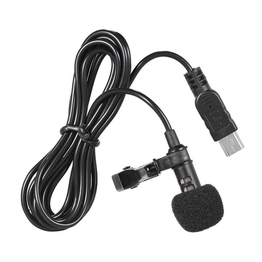 Andoer 150cm Professional Mini USB Omni-Directional Stereo Mic Microphone with Collar Clip for Gopro Hero 3 3+ 4