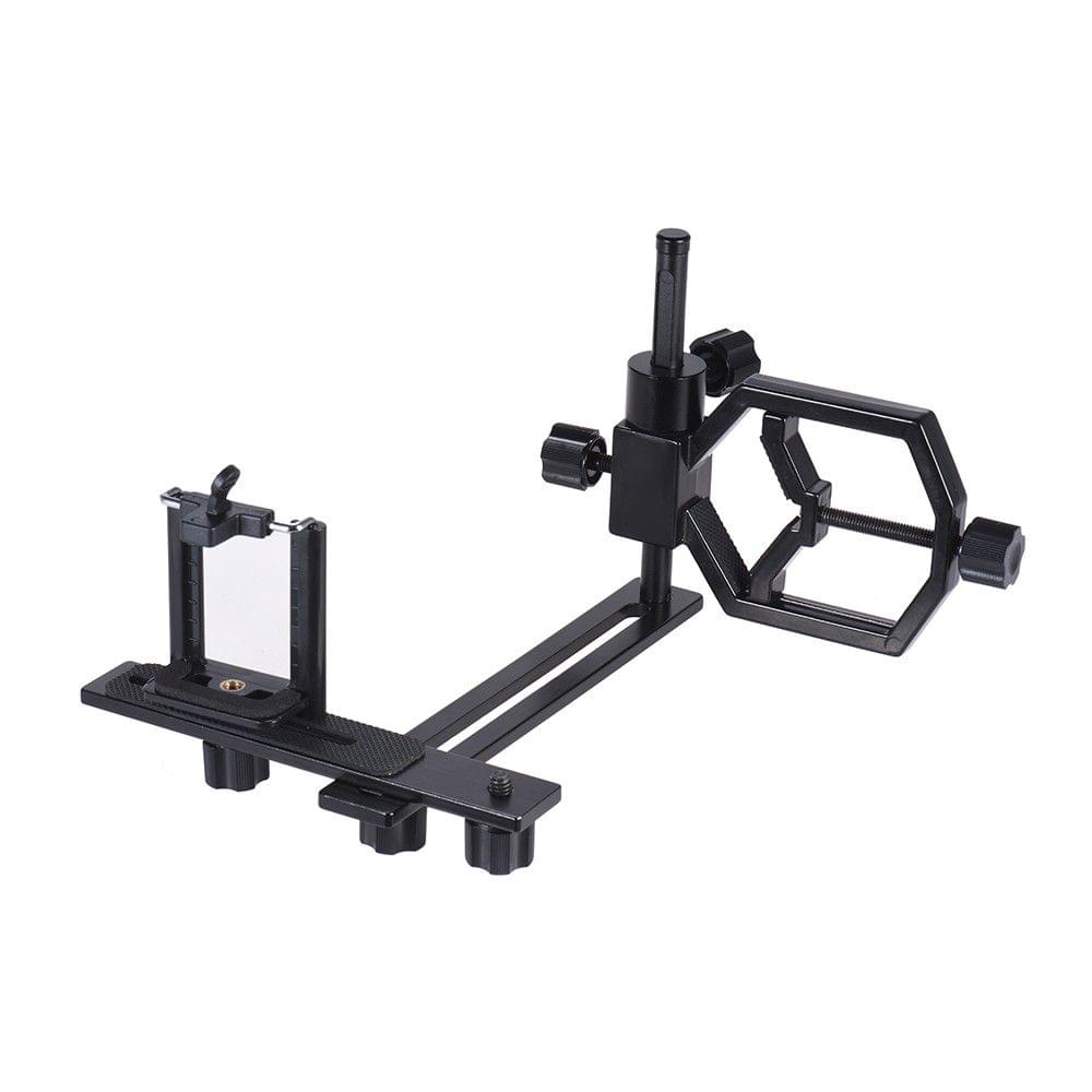 Andoer Universal Metal Telescope Phone Digital Camera Mount Adapter Bracket Smartphone Holder Clip for Mo150cular Spotting Scope Microscope Telephoto Lens for iPhone 7Plus/ 7/ 6s/ 6Plus