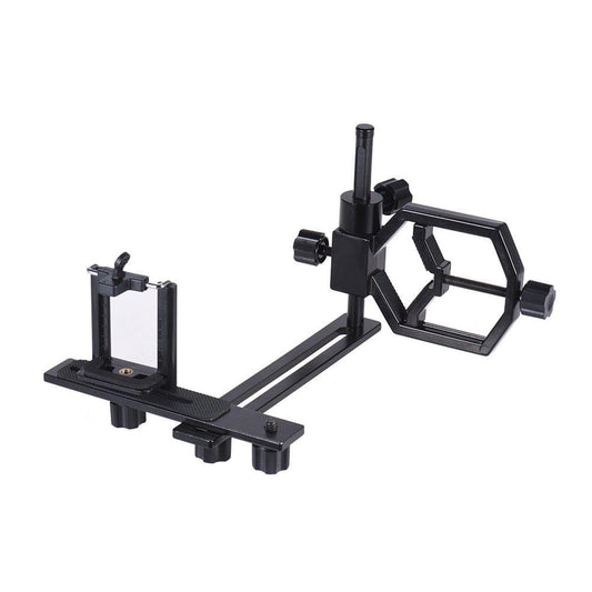 Andoer Universal Metal Telescope Phone Digital Camera Mount Adapter Bracket Smartphone Holder Clip for Mo150cular Spotting Scope Microscope Telephoto Lens for iPhone 7Plus/ 7/ 6s/ 6Plus