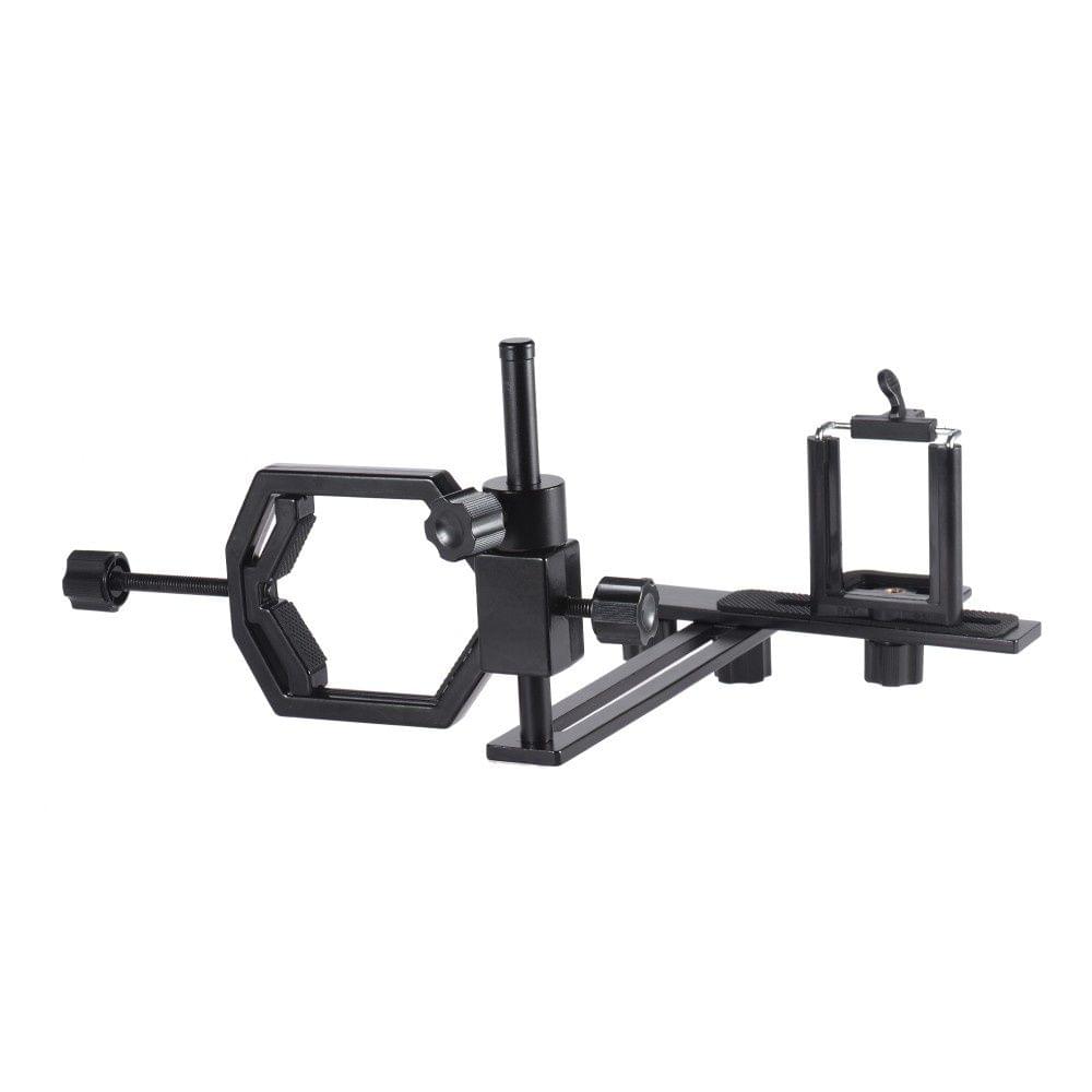 Andoer Universal Metal Telescope Phone Digital Camera Mount Adapter Bracket Smartphone Holder Clip for Mo150cular Spotting Scope Microscope Telephoto Lens for iPhone 7Plus/ 7/ 6s/ 6Plus
