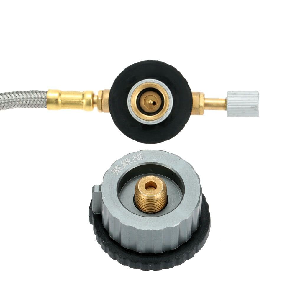 Outdoor Camping Stove Conversion Head Convert Adapter Nozzle Gas Bottle Screw for Long Butane Gas Cartridge