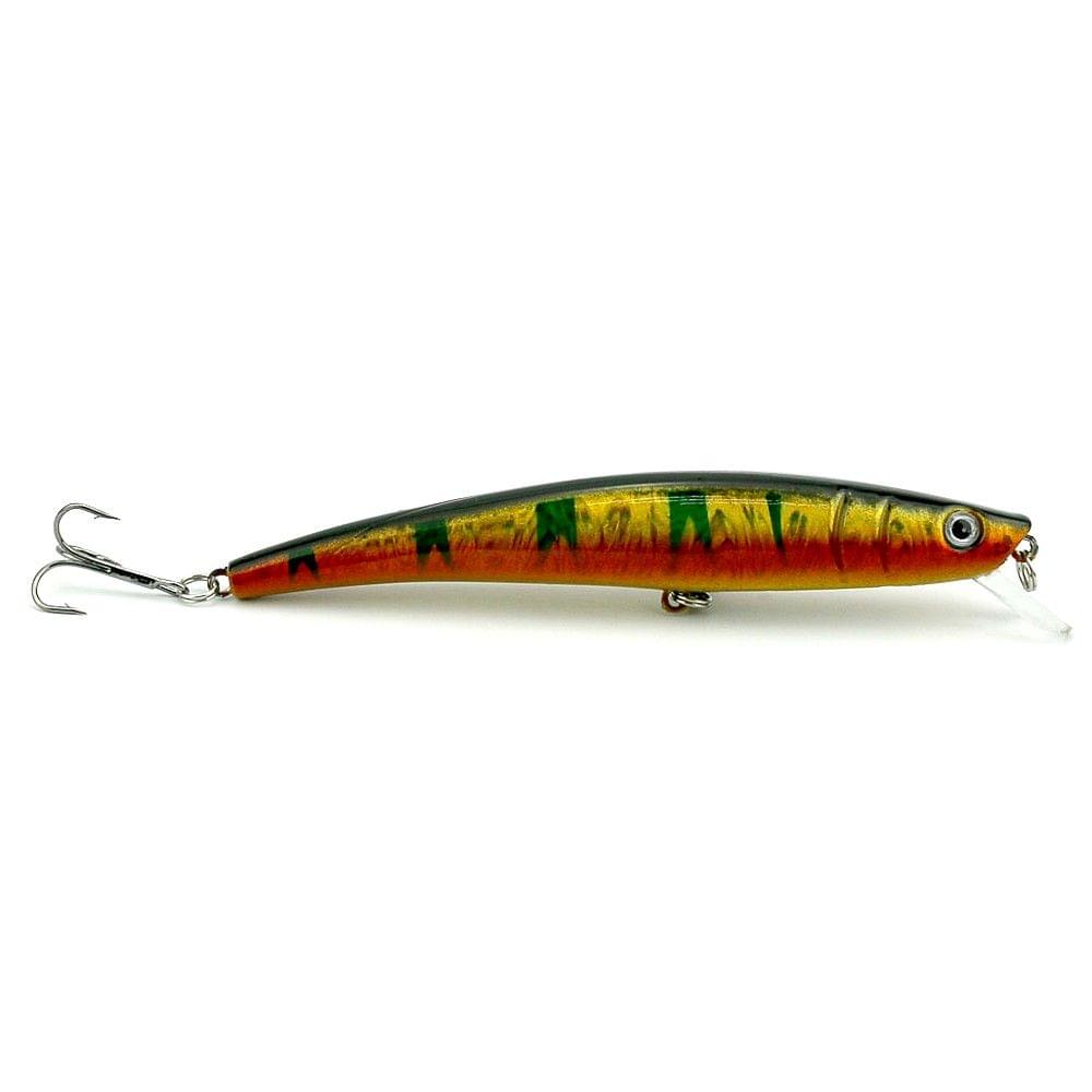 10PCS 11.5cm/11.2g Fishing Lure Bait Tackle Trout Minnow 4# Hooks Hard Bait Artificial Lures Fishing Lure Kit Set