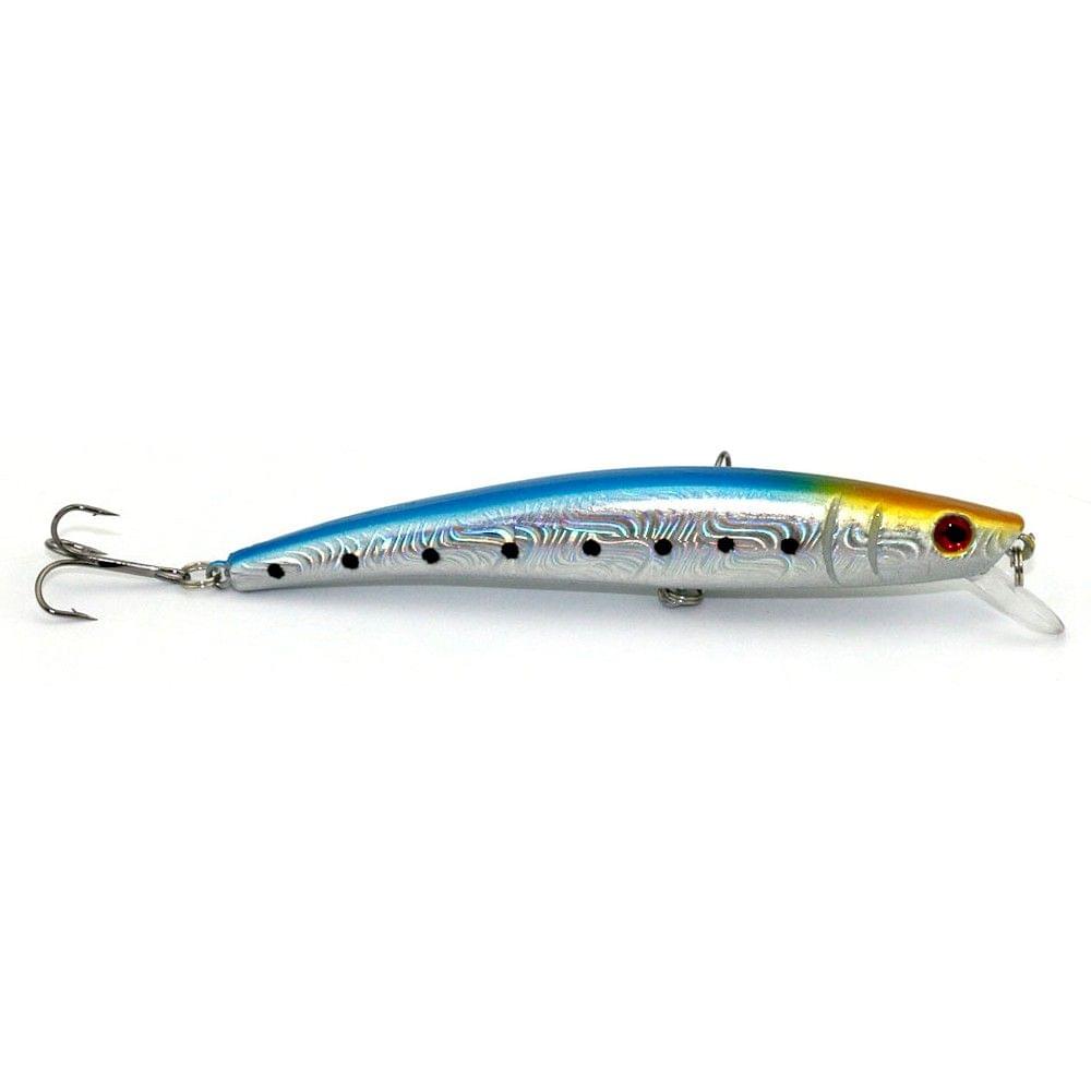10PCS 11.5cm/11.2g Fishing Lure Bait Tackle Trout Minnow 4# Hooks Hard Bait Artificial Lures Fishing Lure Kit Set
