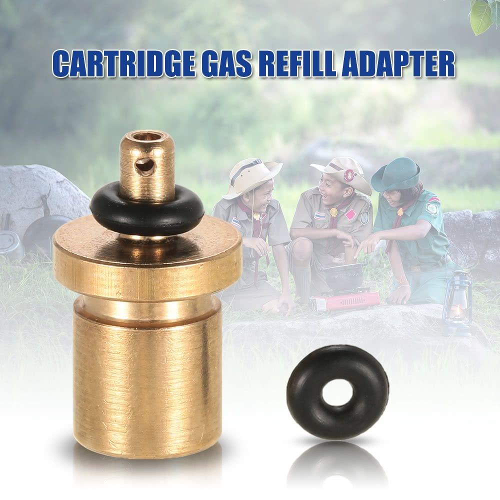 Cartridge Gas Refill Adapter Nozzle Bottle Type Butane Gas Cartridge / Canister refill Gas for Screw Type Lindal Valve Canister