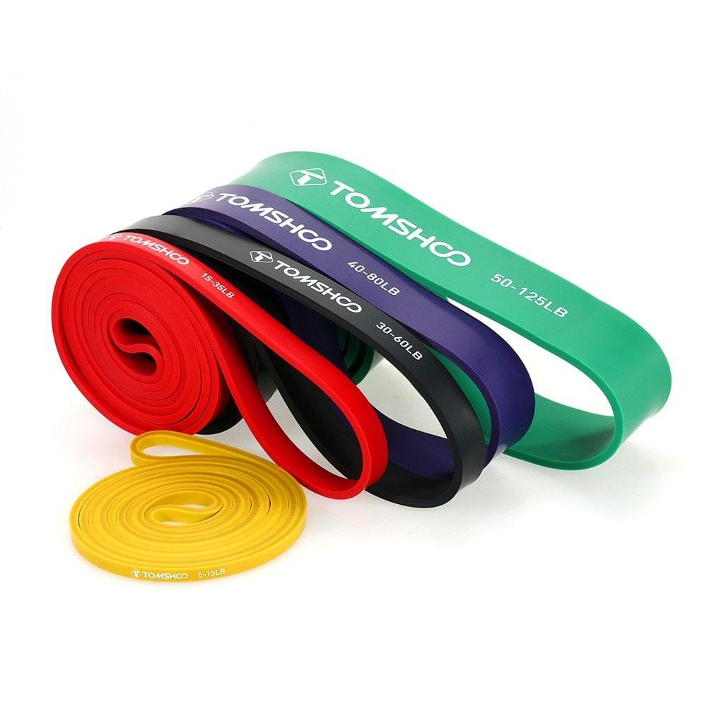 Uniqkart 5 Packs Pull Up Assist Bands Set