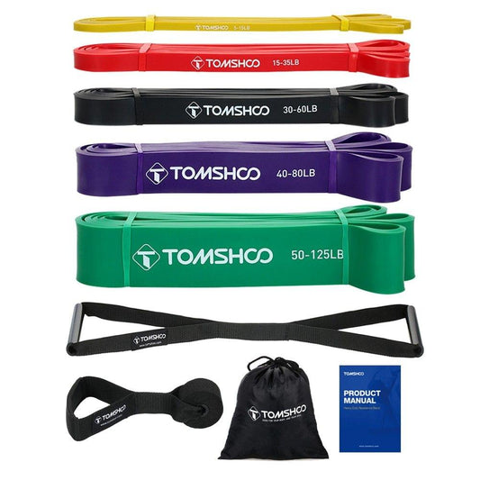 Uniqkart 5 Packs Pull Up Assist Bands Set