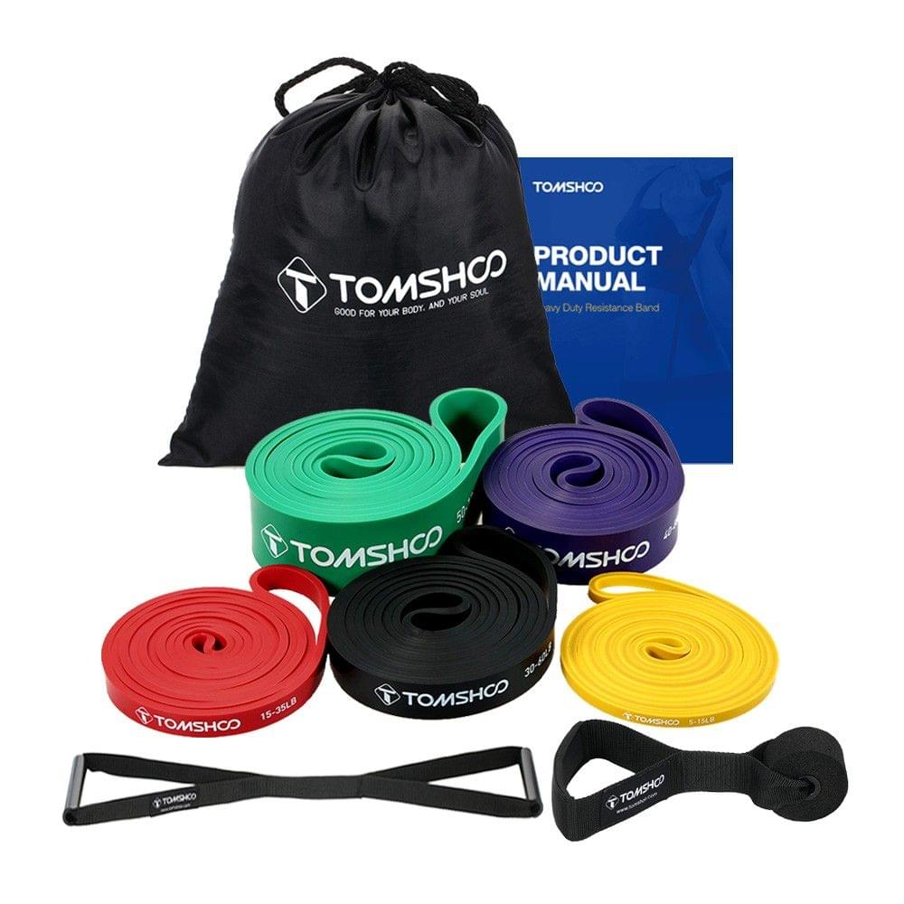 Uniqkart 5 Packs Pull Up Assist Bands Set