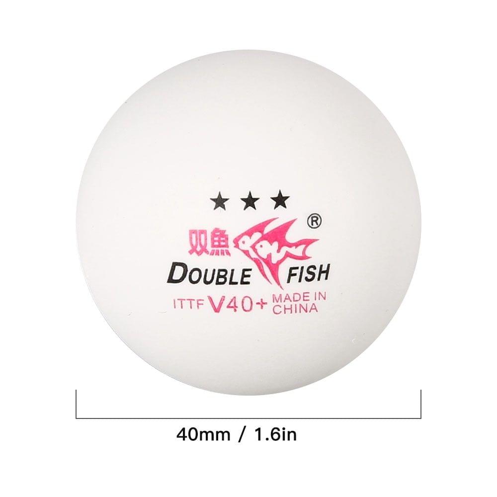Double Fish 3 Star V40+ Table Tennis Balls Seamed ABS Ping Pong Balls Pack of 10