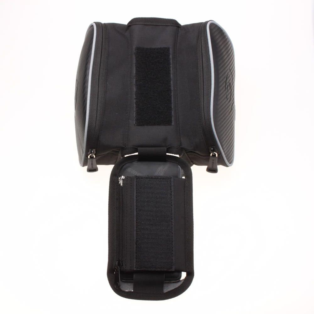 Roswheel Cycling Bike Bicycle Front Top Tube Frame Pannier Double Bag Pouch for 5.5in Cellphone 1.8L 12813L-A