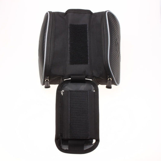 Roswheel Cycling Bike Bicycle Front Top Tube Frame Pannier Double Bag Pouch for 5.5in Cellphone 1.8L 12813L-A