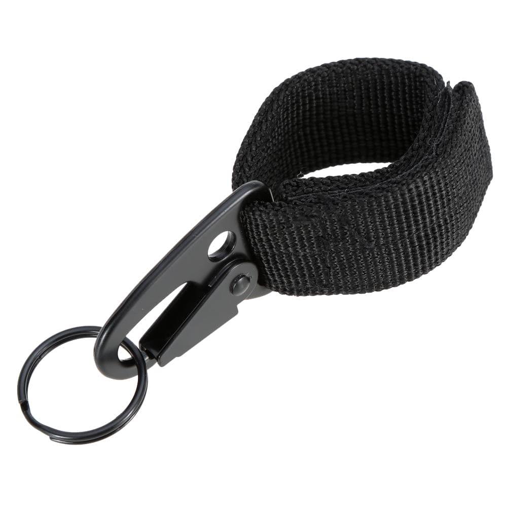 Outdoor Nylon Molle Belt Hanging Hook Buckle Carabiner w/ Key Ring