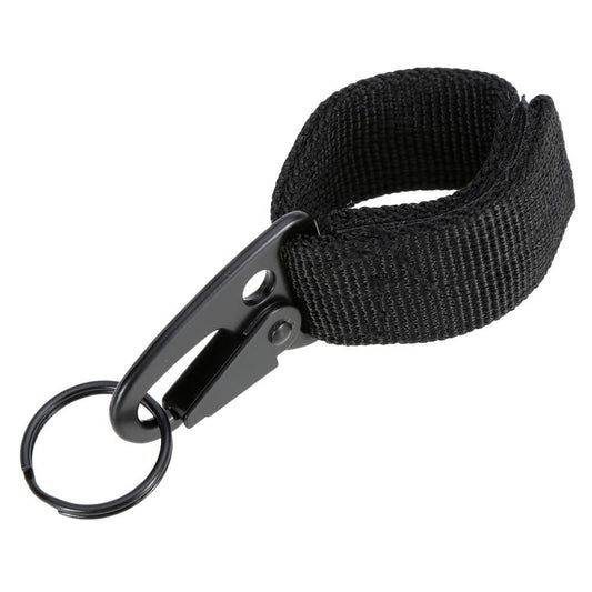 Outdoor Nylon Molle Belt Hanging Hook Buckle Carabiner w/ Key Ring