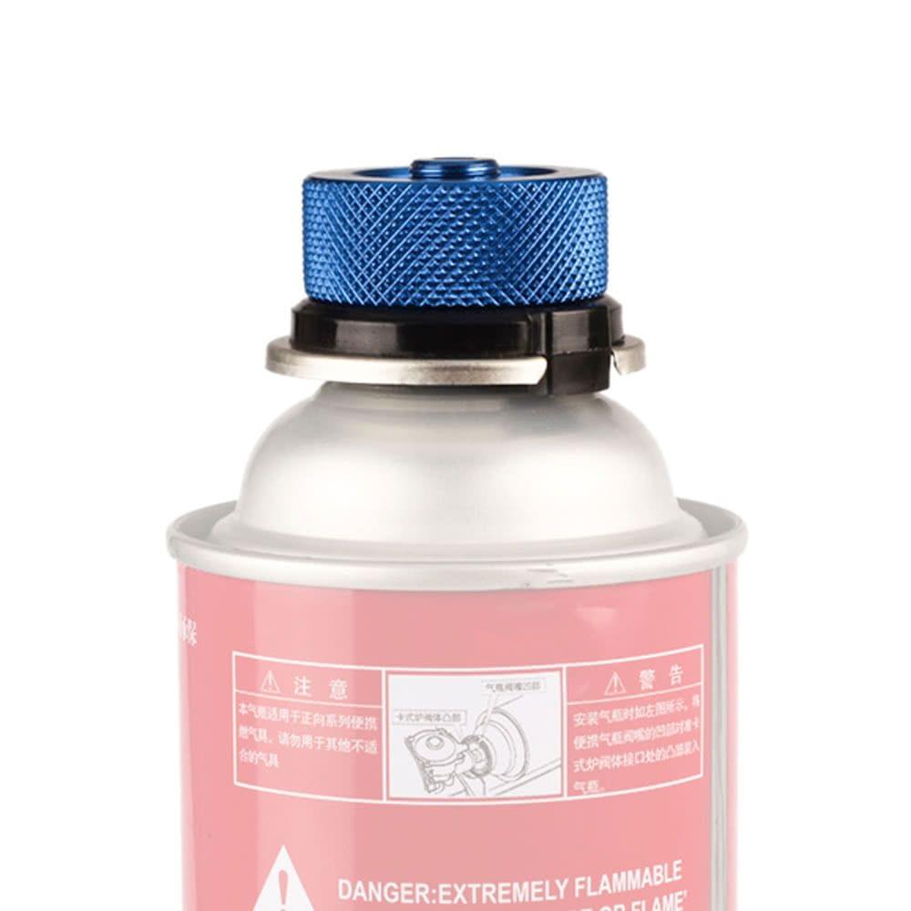 Gas Cartridge Head Conversion Adapter Nozzle Bottle Type Input Screw Type Lindal Valve Output