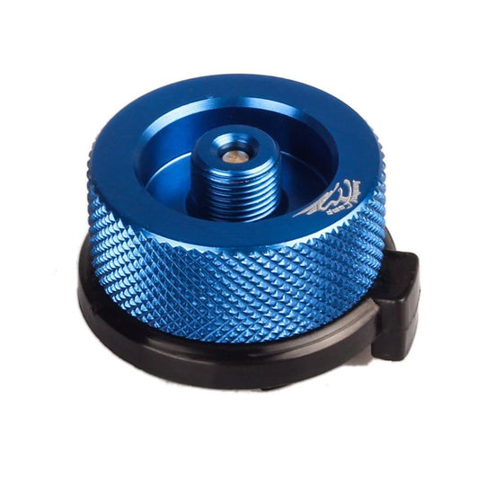 Gas Cartridge Head Conversion Adapter Nozzle Bottle Type Input Screw Type Lindal Valve Output