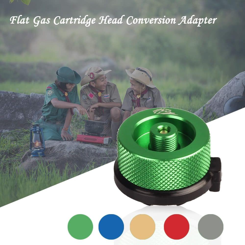 Gas Cartridge Head Conversion Adapter Nozzle Bottle Type Input Screw Type Lindal Valve Output