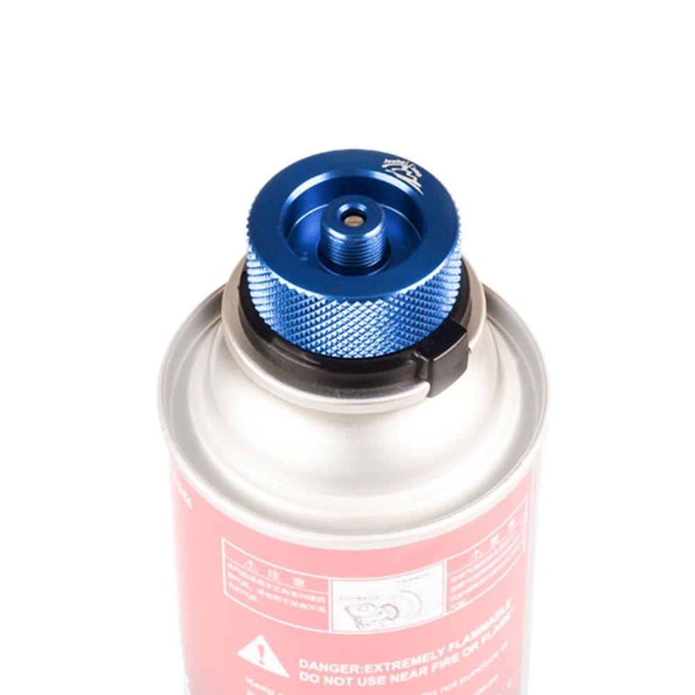 Gas Cartridge Head Conversion Adapter Nozzle Bottle Type Input Screw Type Lindal Valve Output