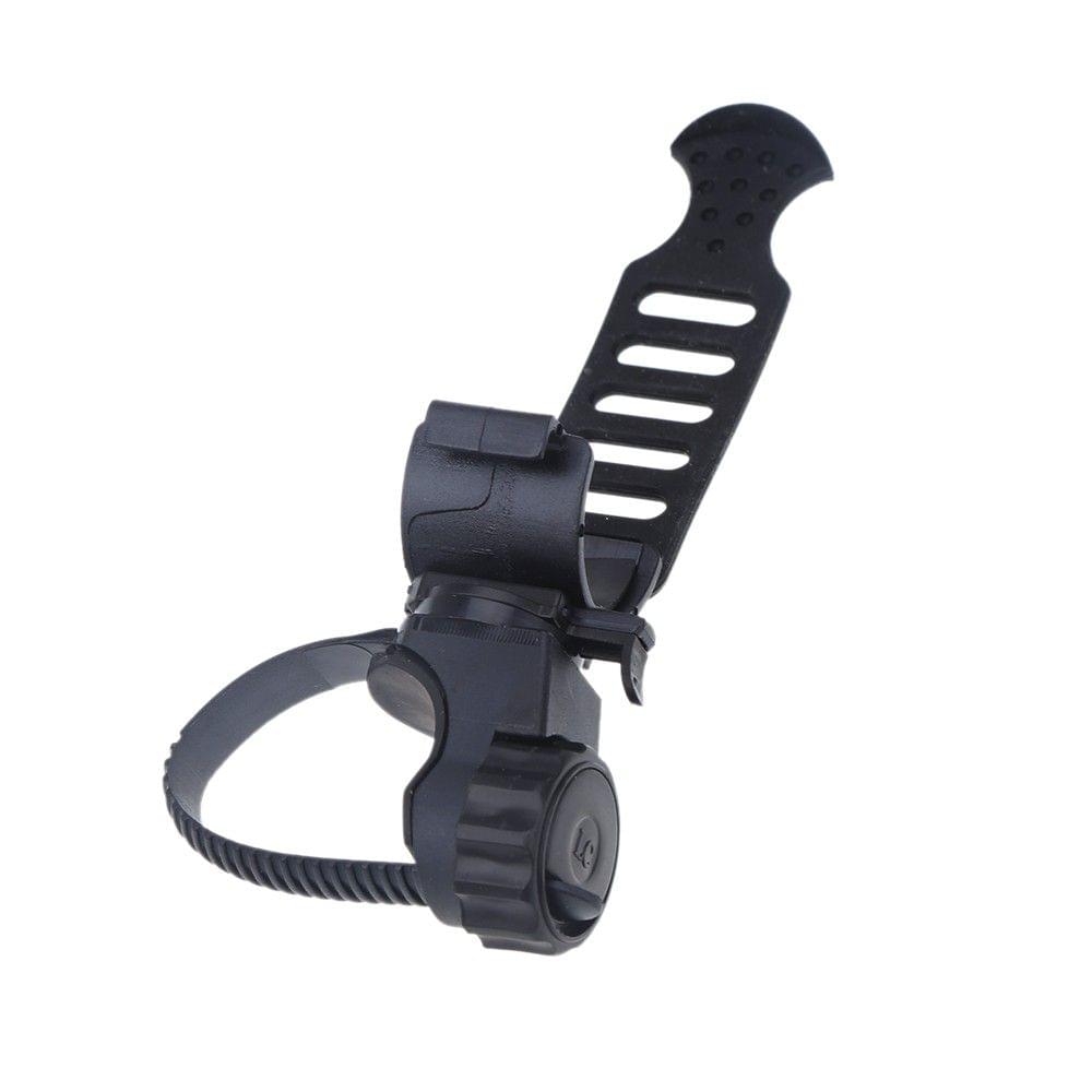 360° Rotatable Cycling Flashlight Holder Clip Bracket Plastic Rubber for Bike Bicycle Front Light