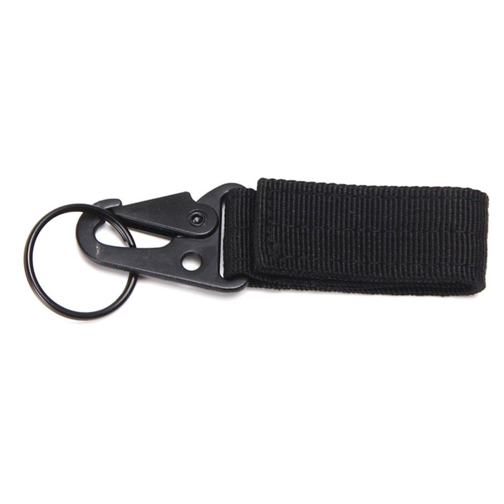 Multifunctional Belts Clip Camping Hiking Backpack Bag Webbing Connecting Buckle Hook with Key-ring Keychain Outdoor Tools Accessories