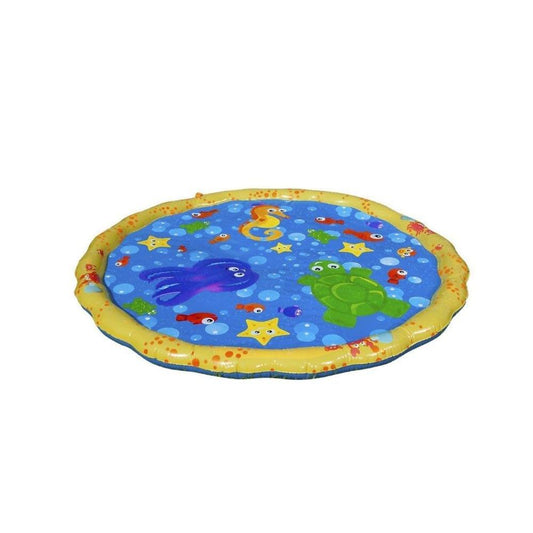 1m PVC Garden Sprinkle Splash Play Mat Inflatable Water Spray Mats Kids Baby Pool Pad Summer Fun Beach Outdoor Mini Pool
