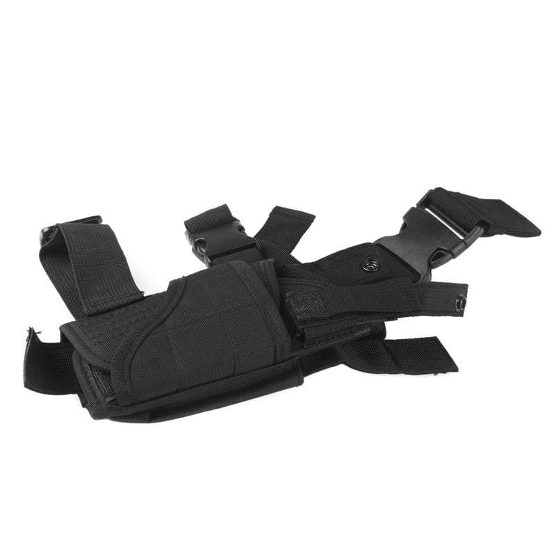 Outdoor Hunting Tactical Puttee Thigh Leg Pistol Holster Pouch Wrap-around