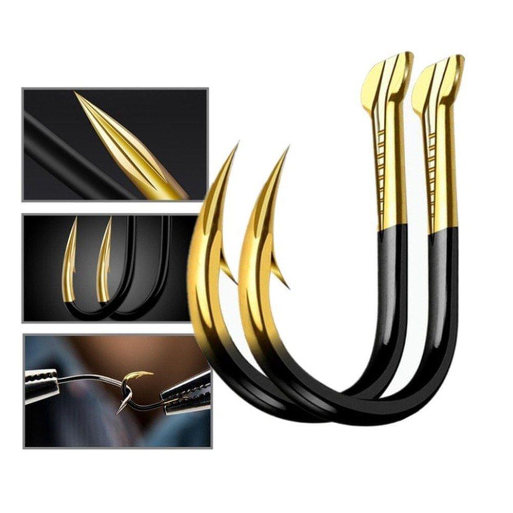 10pcs/pack Barbed Colored Tungsten Alloy Bulk Fishing Hook