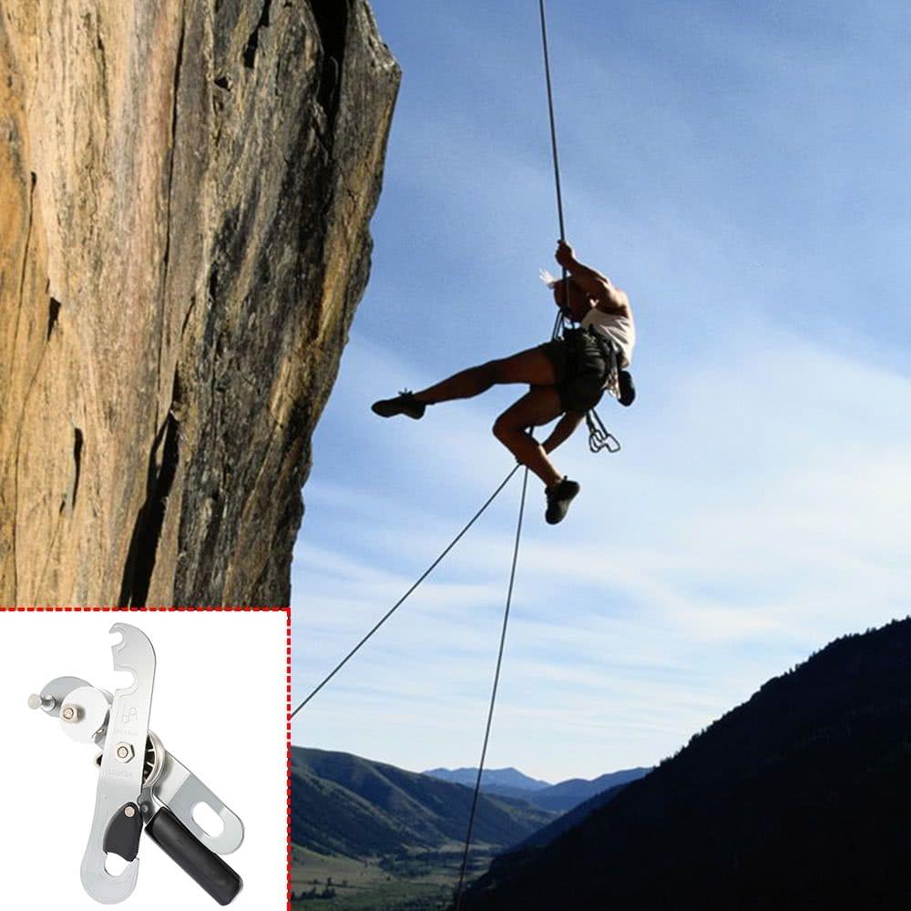 Lixada Self-braking Stop Descender for Single Rope Rock Climbing Caving Rigging Rescue
