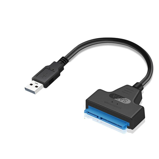 USB 2.0 to SATA Adapter Converter Cable 22Pin Drive Free 2.5" SATA HDD SSD for Laptop
