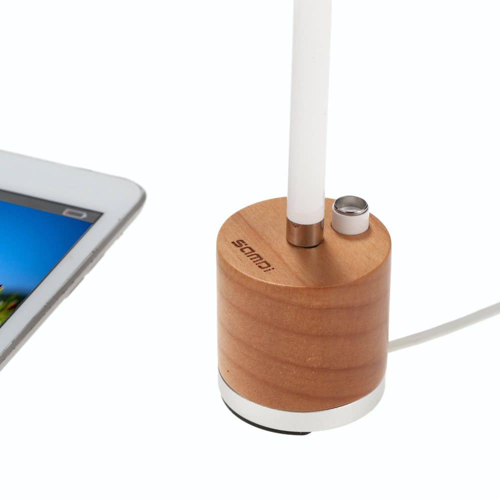SAMDI Wooden Mini Charger & Holder for Apple iPad Pro Pencil Charger Dock Stand