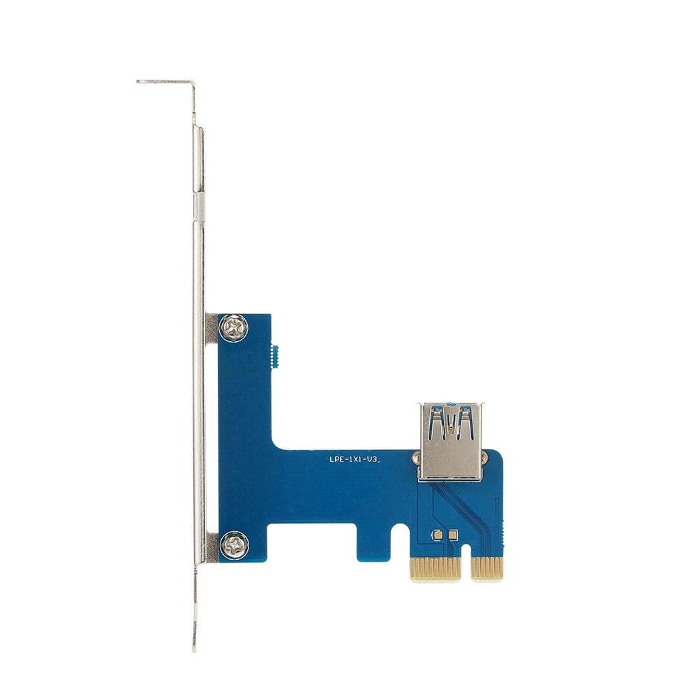 PCI-E 1X Expansion Kit 1 to 4 Slots Switch Multiplier Hub Riser Card Adapter with USB 3.0 Cable Pcie Mining Modules