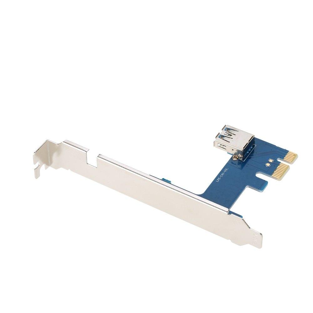 PCI-E 1X Expansion Kit 1 to 4 Slots Switch Multiplier Hub Riser Card Adapter with USB 3.0 Cable Pcie Mining Modules