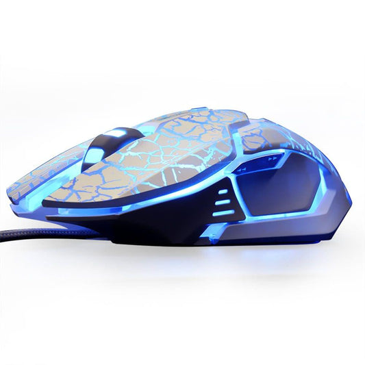 E-3LUE 4000DPI Adjustable USB Wired Gaming Mouse EMS639 High Precision 5 Colors Backlights Lights Ergonomic Computer Game Mice