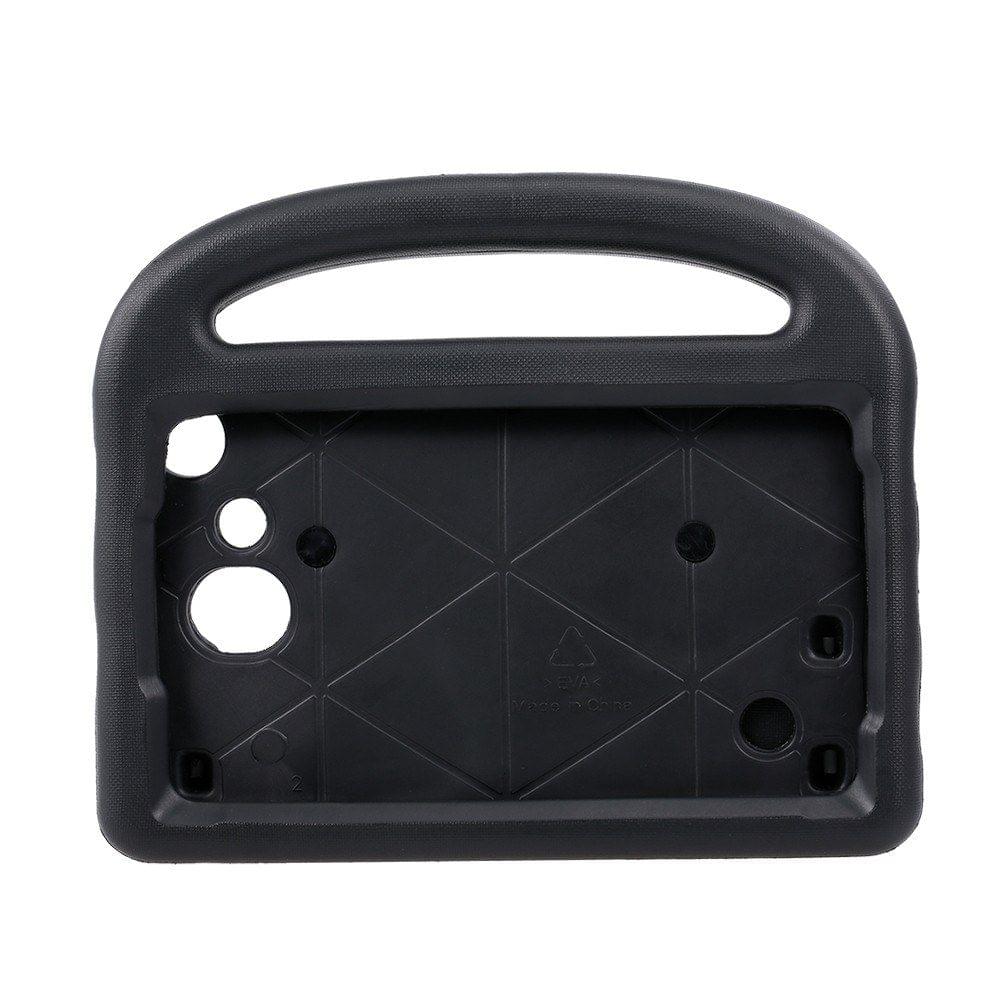 Protective EVA Case for Samsung 7inch Tab Silicone Shockproof Handle Case Screen Protector for Kids (Black)
