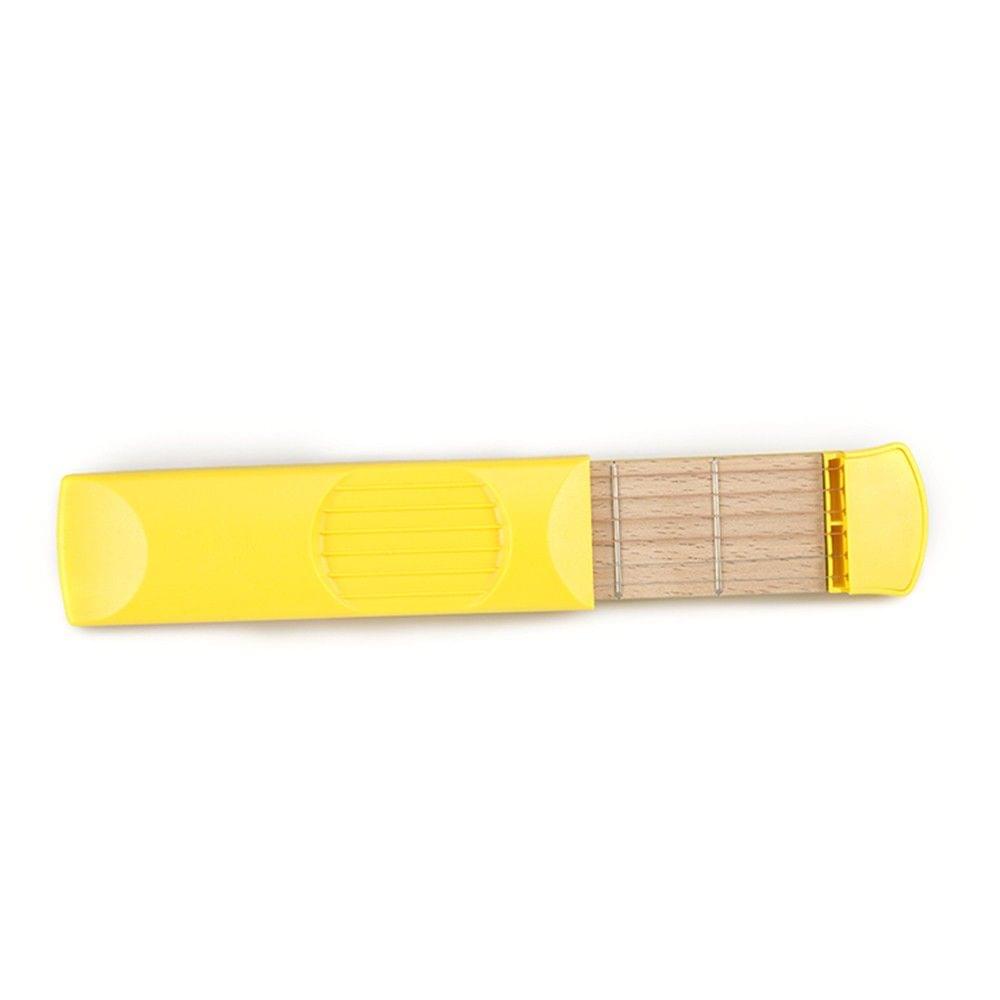 Portable Pocket Guitar Hand Type Practice Tool Fingers Trainer 6 Fret for Guitar Players and Beginners