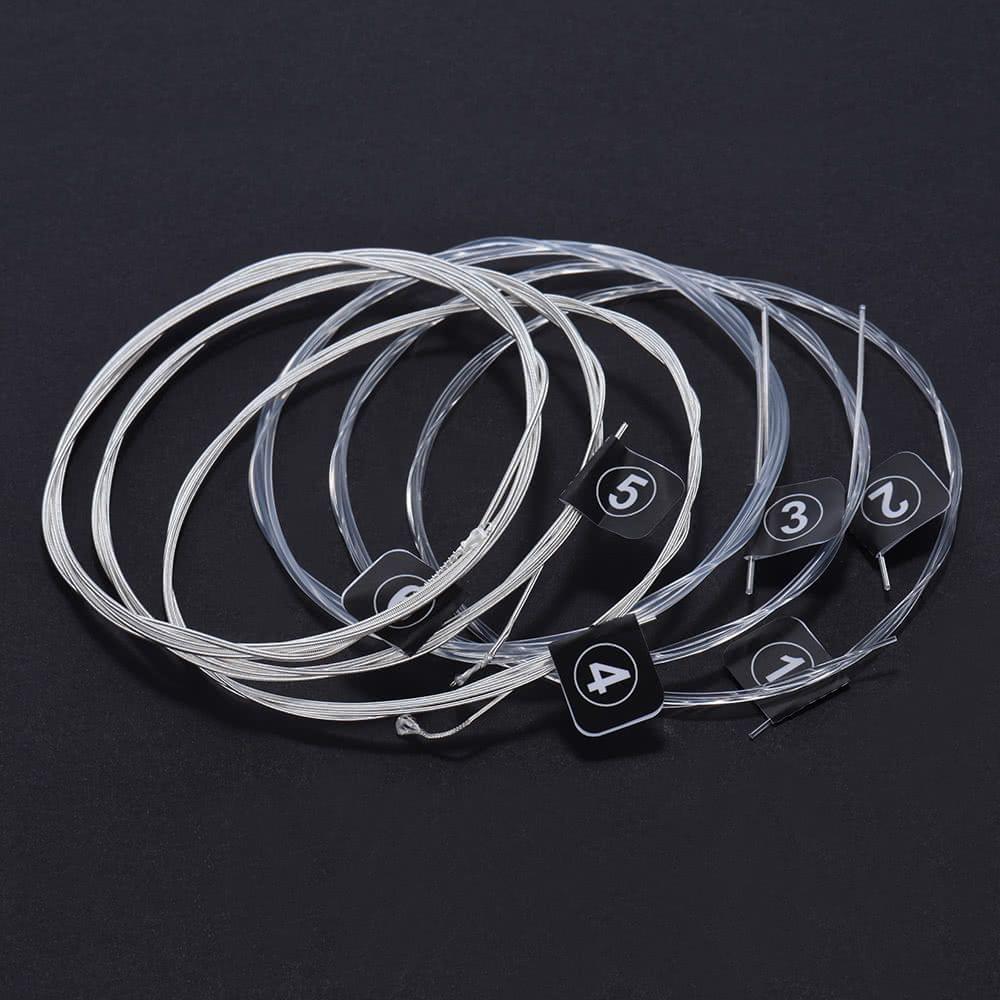 Orphee NX35 Nylon Classical Guitar Strings 6pcs Full Set Replacement (.028-.045) Nylon Core Silver Jacketed Wire Hard Tension