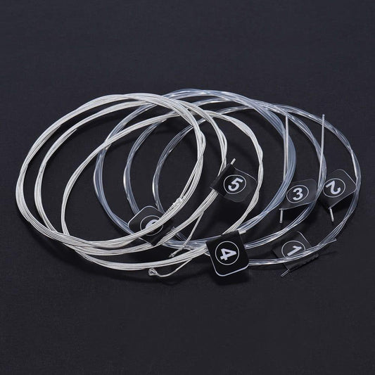 Orphee NX35 Nylon Classical Guitar Strings 6pcs Full Set Replacement (.028-.045) Nylon Core Silver Jacketed Wire Hard Tension