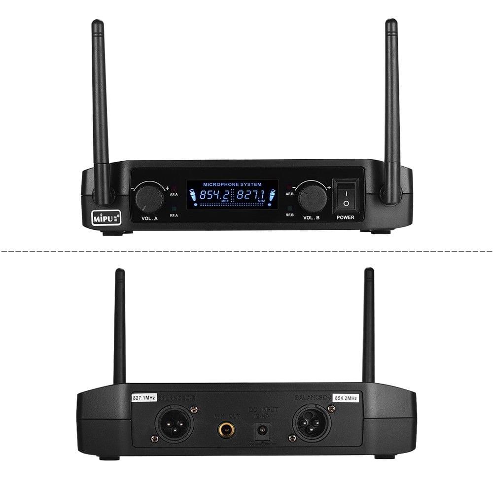 Professional VHF Wireless 10 Channels Digital Microphone System with Two Handheld