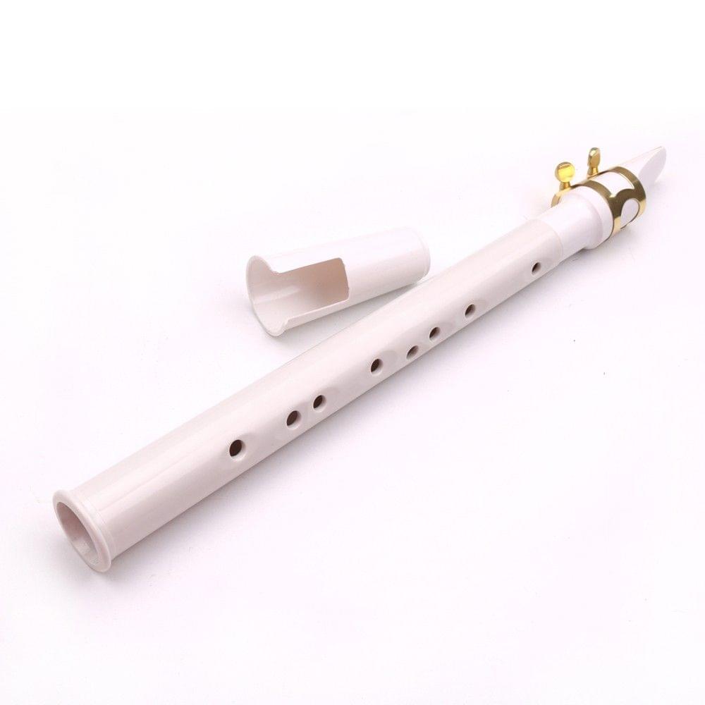 White Pocket Sax Mini Portable Saxophone Little Saxophone With Carrying Bag Woodwind Instrument