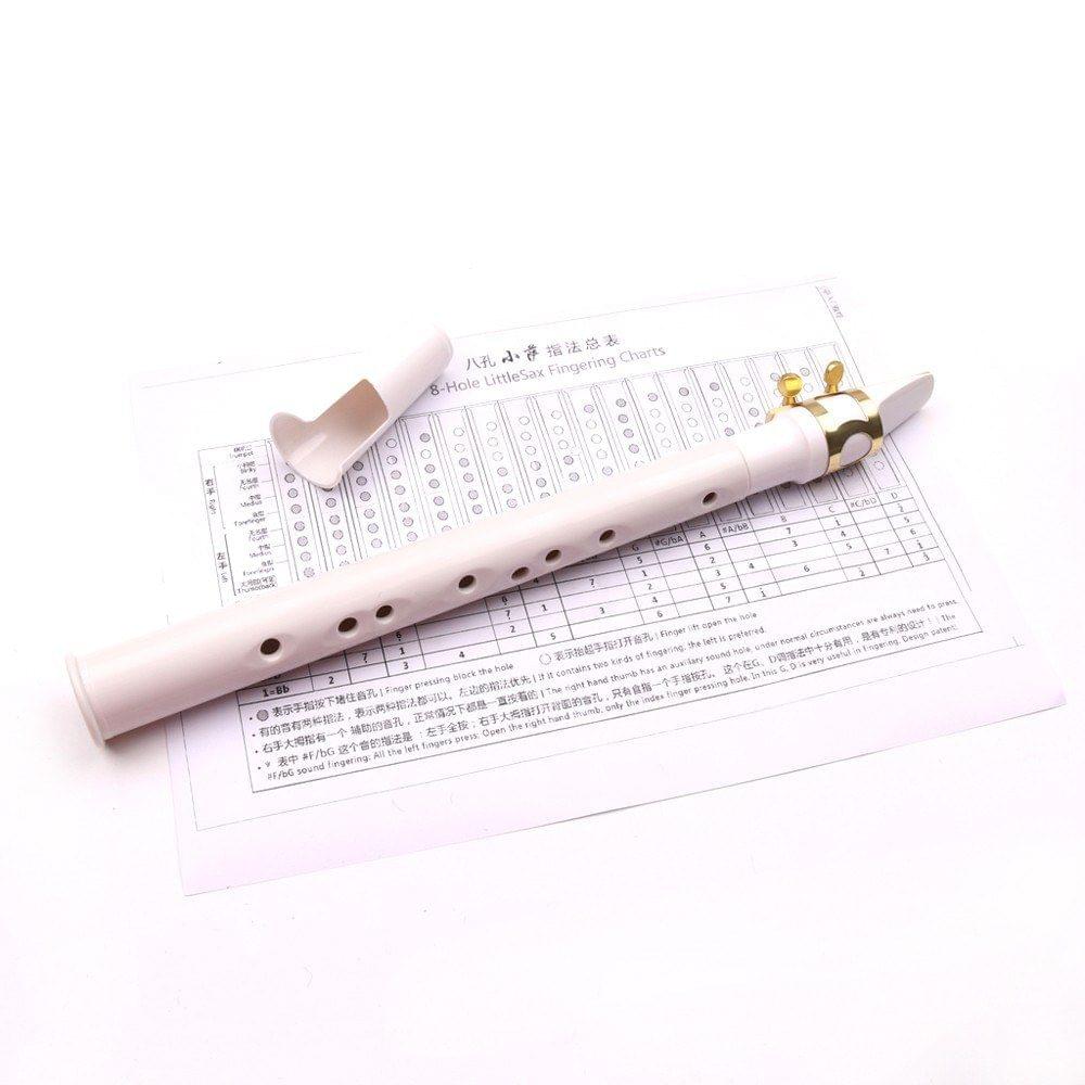 White Pocket Sax Mini Portable Saxophone Little Saxophone With Carrying Bag Woodwind Instrument