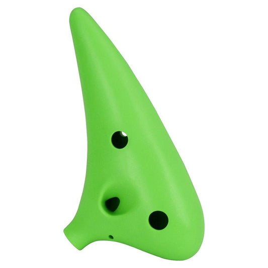 12 Hole Alto C Ocarina Vessel Flute ABS Material Sweet Potato Shape with 2 Protective Bags Musical Gift for Beginners
