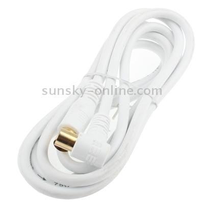 Good Quality TV Cable / Closed Line / RF Cable / RF Signal Line , Length: 3m (White)