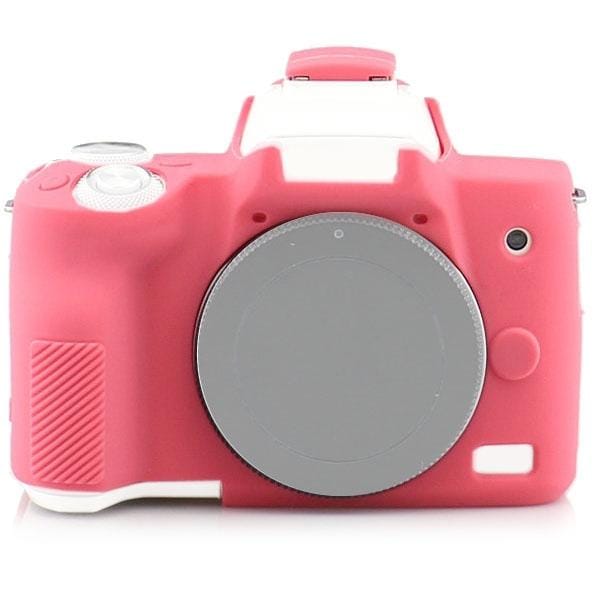 Richwell  Silicone Armor Skin Case Body Cover Protector for Canon EOS M50 Body Digital Camera (Pink)